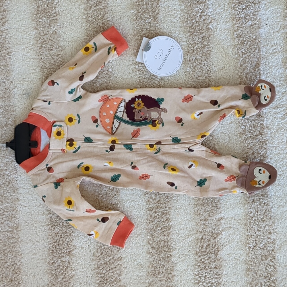 Baby fall and Thanksgiving newborn onesie